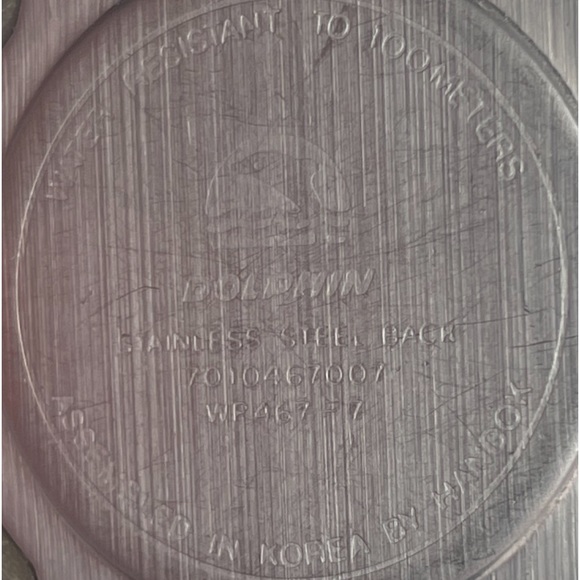 Vintage Handok Dolphin quartz watch water resistant alarm chronograph black mens - Picture 2 of 5